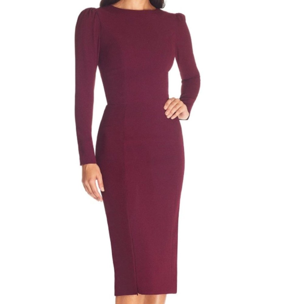 Dress the Population Burgundy Nadia Dress